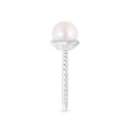 thumbnail image 3 of ANGARA Japanese Akoya Cultured Pearl Twisted Rope Shank Ring in 14K White Gold for Women | June Birthstone, Birthday, Anniversary, Jewelry Gift for Women | Pearl Ring, 3 of 8