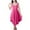 Hot Pink, variant on Maean Loose Sleeveless Nightgown for Women Satin Silky Comfy Sleepwear V Neck Nightdress Sleepshirts