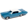 thumbnail image 2 of 1970 Chevrolet Impala Custom Coupe Astro Blue Met. w/White Vinyl Top "Luxury Cruisers" 1/64 Diecast Model Car by Auto World, 2 of 3