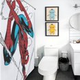thumbnail image 5 of Spider Man Shower Curtain Cartoon Anime for Boys Grils Gift 55x72Inch（140x183cm）, 5 of 7