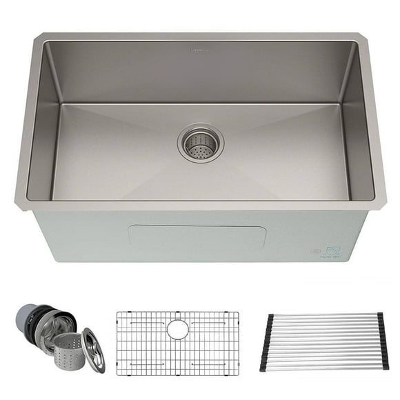 30 Inch Single Bowl Undermount Stainless Steel Kitchen Sink