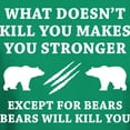 thumbnail image 3 of CafePress - Except For Bears Dark T Shirt - Men's Classic Graphic Cotton T-Shirt, 3 of 4