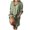 Green, variant on Herrnalise Women's Loose Double Pocket Long Sleeve Solid Color Cotton Cardigan Dresses S-4XL