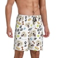 thumbnail image 2 of Rateoe Labrador Retriever Dog Print Men's Lounge Shorts – Soft & Breathable Pajama Bottoms with Pockets, Elastic Waistband, Lightweight Sleepwear for Nightwear & Loungewear-3X-Large, 2 of 6