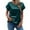 Dark Green, variant on Zoeecloth Women's Silk T Shirts Tops Summer Short Sleeve T Shirts Casual Crew Neck Tops Basic Summer Loose Fit Tees,S-2XL