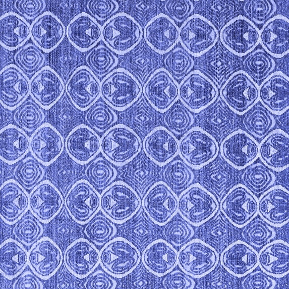 Ahgly Company Indoor Square Abstract Blue Modern Area Rugs, 3' Square