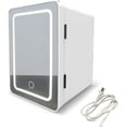 thumbnail image 1 of Mini Refrigerador Bluelander con Espejo LED, Capacidad de 4L, Estante Extraíble, Blanco, 1 of 5