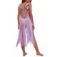 thumbnail image 4 of VISgogo - Bikini para mujer, sin mangas, para playa, con borlas caladas, vestido de verano VISgogo  moda, 4 of 6