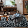 thumbnail image 4 of ZENELESS Large Fluffy Soft Rugs,9x12ft Non-Slip Carpet for Teen's Room Nursery Room Home Decor,Black and White Stripes, 4 of 6