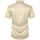 thumbnail image 5 of pstuiky camisetas camisas para hombre, Camisa informal de manga corta con solapa y botones de color liso para fiesta de baile para hombre camisetas de hombre l, 5 of 8
