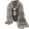 thumbnail image 2 of Fashion Brand New Women Long Chiffon Leopard Lady Scarf Necklace Pendant Jewelry, 2 of 11