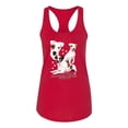 thumbnail image 2 of If It's Not a Jack Russell Terrier It's Just a Dog | Womens Dog Lover Jersey Racerback Tank Top, Red, Medium, 2 of 3