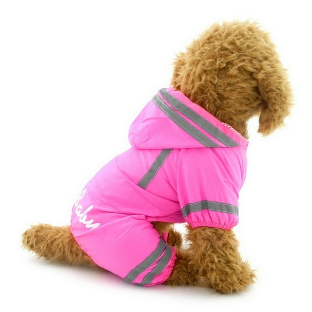 Waterproof Puppy Dog Raincoats with Hood for Small Medium Dogs,Poncho