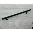 thumbnail image 2 of Aluminum Handrail Direct AHR Aluminum Wall Handrail w/ Mounts (14' Length,Evergreen) USA Made, 2 of 5