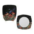 thumbnail image 7 of ZUXONGSY Mushroom Star Dragonfly Desk Chair Cover 2-Pack Sliding Covers for Work Chairs Polyester Chair Protector Cover Replacement Suitable for Gaming Chairs Desk Chairs Office Chairs, 7 of 7