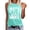 Mint Green, variant on Women's Floral Print Tank Tops Basic Crew Neck Sleeveless Tank Shirt for Casual Outing Wear(White-2,S)