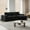 Black, variant on 99-Inch Chenille Cloud Curved Sectional Sofa with Chaise, L-Shaped Modern Boneless Couch with Deep Seats, Chenille Sectional Sofa for Living Room and Bedroom, No Assembly Required (Grey)