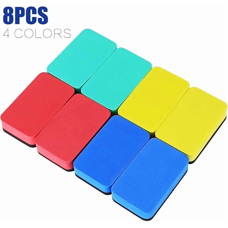 24 Pack Magnetic Dry Erase Erasers – Bone-Shaped Whiteboard Cleaners For Kids, Office & Classroom