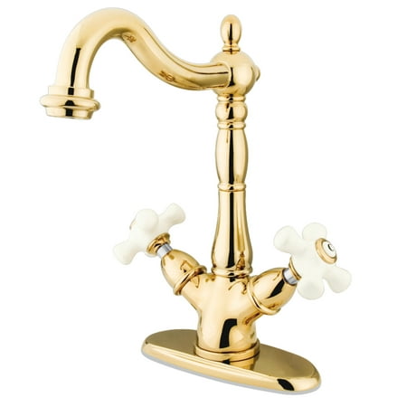 UPC 663370022388 product image for Kingston Brass KS1492PX Vessel Sink Faucet  Polished Brass | upcitemdb.com