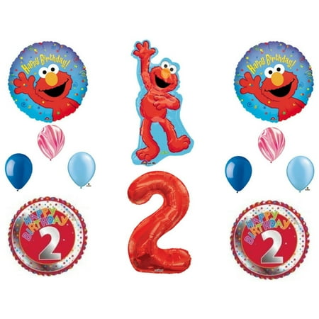 Elmo 2nd Birthday Party Balloons Decoration Supplies Second Sesame Street