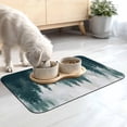 thumbnail image 2 of Green Forest Dish Drying Mats for Kitchen Counter, Misty Pine Trees Foggy Green Trees Absorbent Coffee Bar Mat with Non-slip Rubber Backed Quick Drying Dish Rack Pad 16"x24", 2 of 9