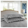 thumbnail image 4 of 3-Piece 100% Cotton Oversized Bedspread Lightweight Quilt Coverlet Embroidery Farmhouse Bedding Set TF (Tf Light Grey, King (118"x106")), 4 of 8