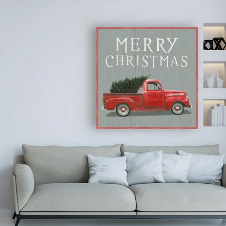 Trademark Fine Art 'Christmas Affinity XI Merry Christmas' Canvas Art by James Wiens