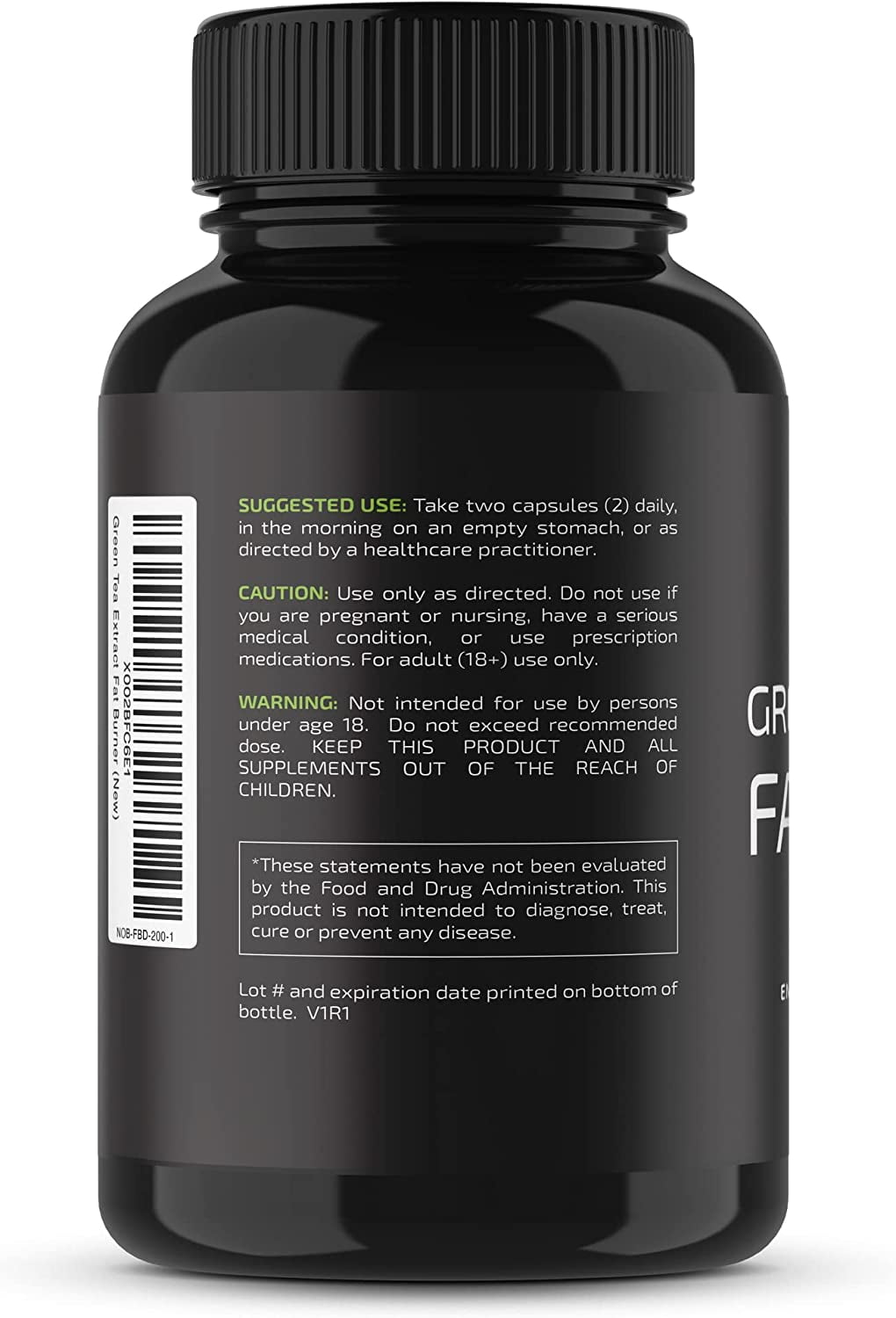 Buy Green Tea Fat Burner Nobi's 60ct Green Coffee Bean Extract pills