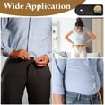 thumbnail image 7 of 6Pack Button Extenders for Pants, Faux Leather Waist Extenders (Black, 2.4x1inch), 7 of 7