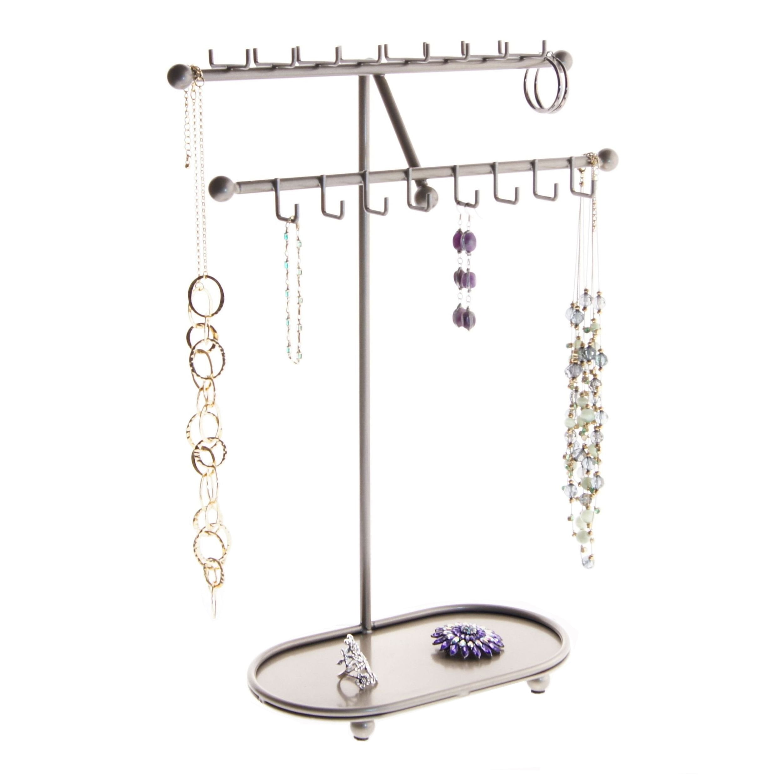 Angelynn's Jewelry Organizer Hanging Tall Large Necklace Display Case