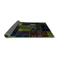 thumbnail image 2 of Ahgly Company Indoor Rectangle Patchwork Turquoise Blue Transitional Area Rugs, 6' x 9', 2 of 4