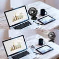thumbnail image 5 of SkyGenius Battery Operated Clip on Mini Desk Fan, Black, 5 of 7