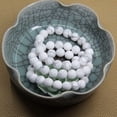 thumbnail image 4 of Angelstones Howlite Blanche Mate Naturelle Véritables Pierres Précieuses Semi-Précieuses Guérison Bracelet Extensible Perlé 10 mm 7 Pouces Unisexe, 4 of 4