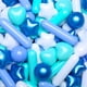 thumbnail image 1 of Pelotas STARBOLO, 150 unidades, estrellas y corazones, tiras azules, 1 of 9