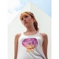 thumbnail image 2 of Lotus Flower Impression . Tank Women -Image by Shutterstock, Female x-Small, 2 of 4