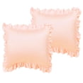 thumbnail image 1 of Unique Bargains Satin Pillowcase Ruffled Pillow Shams Silky Sateen Pillow Cases Covers, 1 of 8
