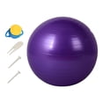 thumbnail image 2 of jinwen Exercise Ball Back Support Pilates Ball, Versatile, Anti Slip Inflator Included Stability Training Thickened Home Gym Workout violet 55cm, 2 of 8