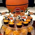 thumbnail image 3 of Senior Night Basketball Decorations, 36Pcs Basketball Graduation Cupcake Toppers, Basketball Player Sports Team 2024 Graduation Party Supplies for High School College, 3 of 7