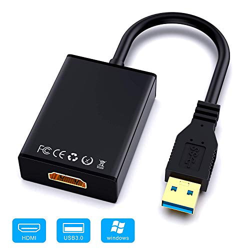 to HDMI Adapter,ABLEWE USB 3.0/2.0 to HDMI 1080P Video Graphics Converter with Audio for PC Projector HDTV Compatible with Windows XP 7/8/8.1/10 - Walmart.com