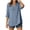 a13-Sky Blue, variant on Women's Cotton Linen V Neck T-Shirts Loose Fit 7'rch Sleeve Tops Soft Solid Casual Summer Clothes Size S,Sky Blue