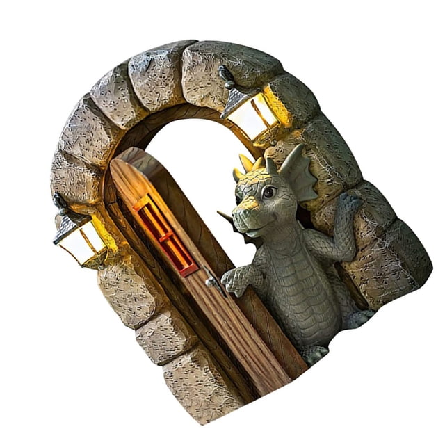 Estatuilla de dinosaurio Jadeshay de resina