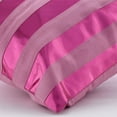 thumbnail image 2 of Euro Pillow, Decorative Hot Pink Euro Shams 26x26 inch (65x65 cm), Faux Leather Euro Pillow Cases, Striped, Modern European Sham&nbsp;Pillow Covers - Born 2 Party, 2 of 3