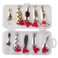 thumbnail image 3 of 10 Unids/set Señuelo Pesca Con Cuchara Plantilla Metal Cebo Artificial Caja Anzuelos Triples, 3 of 6