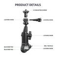 thumbnail image 4 of GUYUTING Bike Handlebar Camera Mount 360° Rotation Stable Anti-Vibration Action Cam 0.5 2.1 Inch Pipe for GoPro, 4 of 8