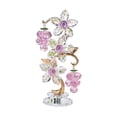 thumbnail image 3 of Pisapapeles de cristal con decoración rosa, flores de colección, figura hecha a mano para estantería de oficina, decoración de sala de estar, 3 of 9