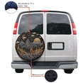thumbnail image 4 of KAKALAD Mbroidery Camping Mountains Spare Tire Cover Universal Vehicle Accessories Buckle Car Tools 16”in, 4 of 6