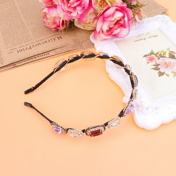 ULTNICE jewelled hairband shiny decor for women banquet use 1Pack