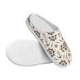 thumbnail image 3 of Daiia Anchors with Rope Print Women’s Fuzzy Slippers Memory Foam Lightweight House Shoes Cozy Loafer Flannel House Shoes-40/41, 3 of 7