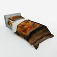 thumbnail image 3 of Ambesonne Fall Bedding Set 4 Pcs, View from Rustic Cottage, Queen, Orange Brown, 3 of 3