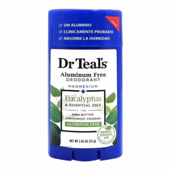 Desodorante Dr. Teal's eucalipto en barra para dama 75 g